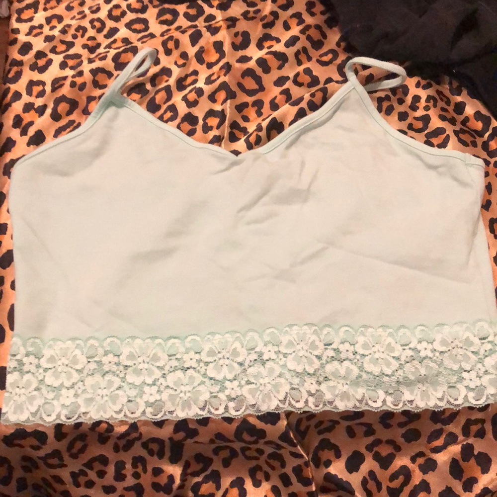 Light blue F21 Crop top